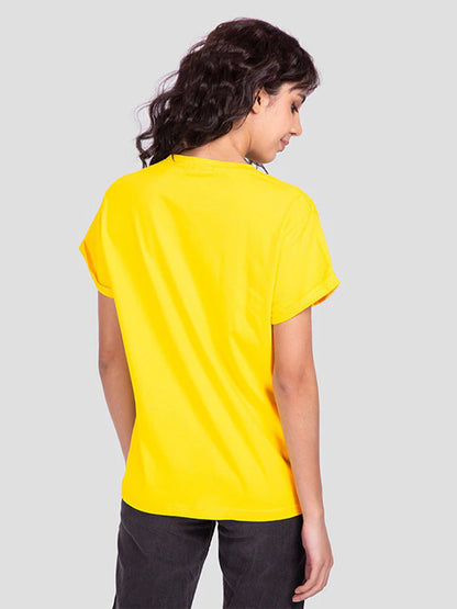 Karma -Marathi Printed T-Shirt Yellow