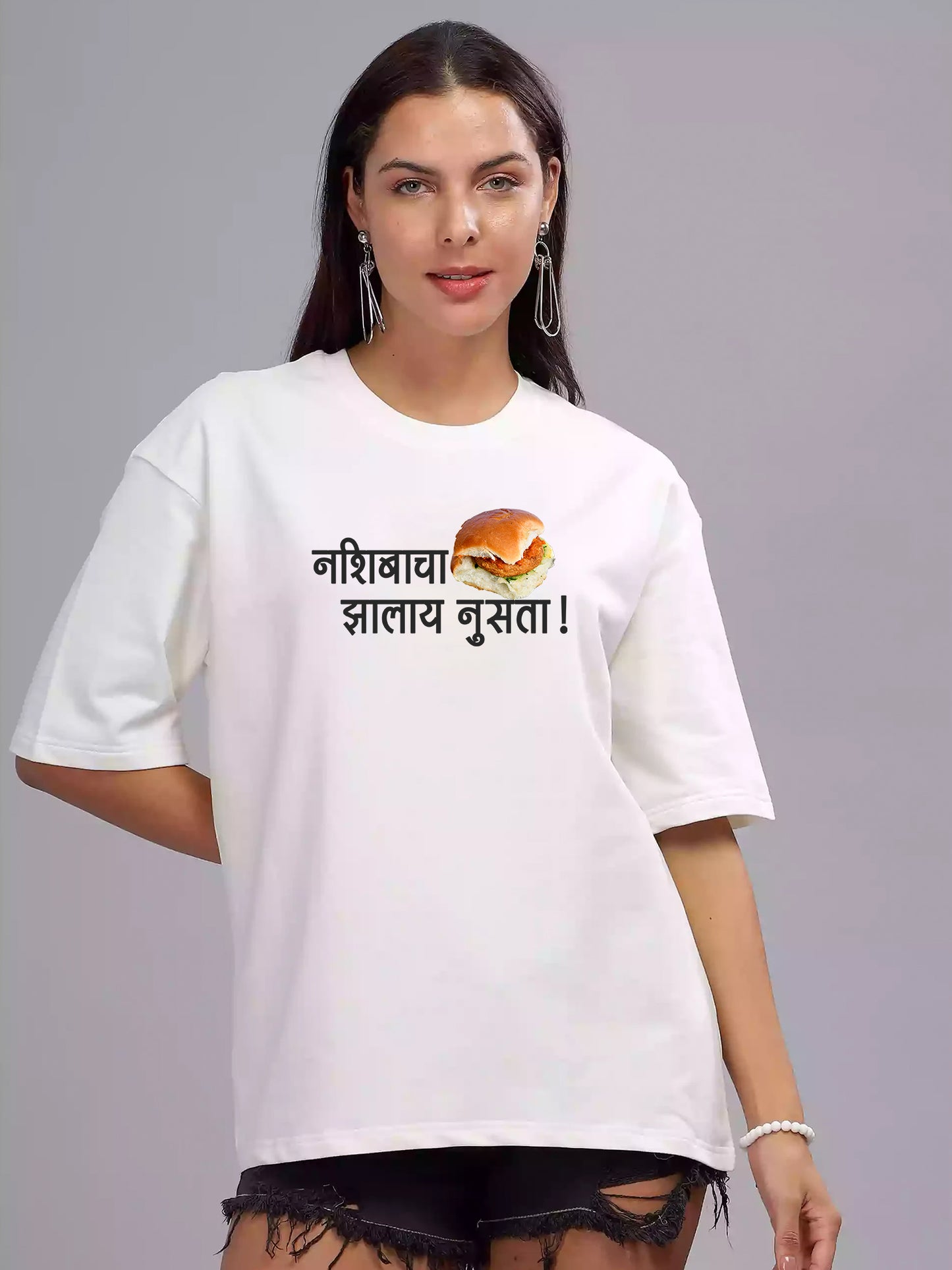 Nashibacha Vdapav Zalay Nusta -Oversized T-Shirt