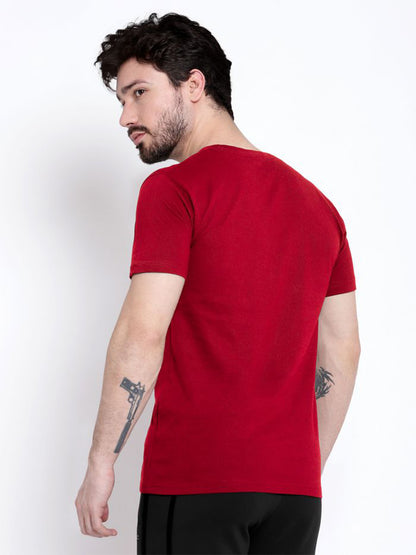 Niwant -Red Marathi Printed T-Shirt